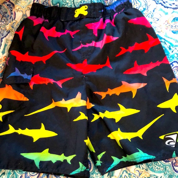 Lot of 2 Boys Swimsuits - Nike + Laguna - Youth Sizes Small & 7 - Picture 8 of 12